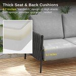 East Oak Outdoor Sofa with Thick Cushions
