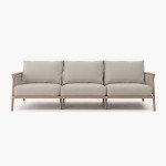 Modern Aluminum Outdoor Patio Sofa with Cushions