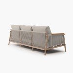 Modern Aluminum Outdoor Patio Sofa with Cushions