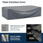 7-Piece Rattan Sectional Sofa Set with Table