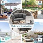 14-Piece Modular Outdoor Patio Furniture Set