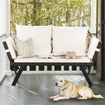 Flamaker Outdoor Convertible Rattan Sofa Lounger