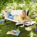 Flamaker Outdoor Convertible Rattan Sofa Lounger