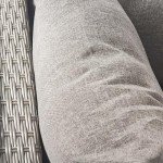 Gray Wicker Loveseat with Cushions for Outdoors