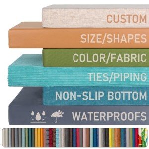 Custom Bench Cushion for Indoor & Outdoor Use