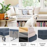 Customizable Outdoor Bench Cushion - Waterproof & Non-Slip