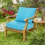 Teal Outdoor Cushions for Deep Seat Furniture