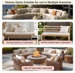 Custom Bench Cushion for Indoor & Outdoor Use