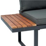 EOVTK 4-Piece L-Shaped Patio Conversation Set