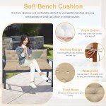 Cozy Waterproof Porch Swing Cushion – Dark Green