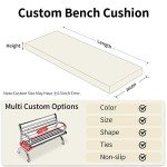 Custom Bench Cushion for Indoor & Outdoor Use