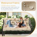 Cozy Waterproof Porch Swing Cushion – Dark Green
