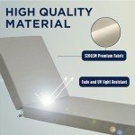 Waterproof Outdoor Lounge Chair Cushions - Grey