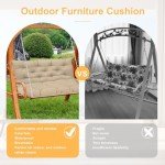 Cozy Waterproof Porch Swing Cushion – Dark Green