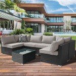 14-Piece Outdoor Sofa Cushion Cover Set