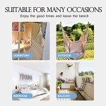 Hommtina Hanging Rope Swing Hammock Chair - Gray