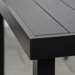Rectangular Outdoor Dining Table for 6 People