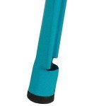 Crystal Teal-Blue High Backless Barstool