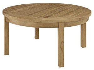 Teak Wood Outdoor Patio Round Coffee Table
