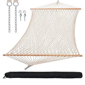 SUNCREAT Double Rope Hammock with Spreader Bar