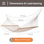 SUNCREAT Double Rope Hammock with Spreader Bar