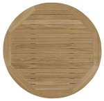 Teak Wood Outdoor Patio Round Coffee Table