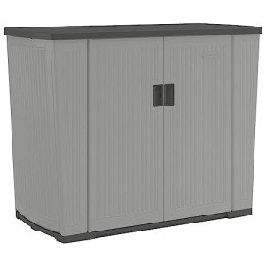 Suncast 130 Gallon Outdoor Storage Shed, Dove Gray