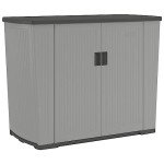 Suncast 130 Gallon Outdoor Storage Shed, Dove Gray