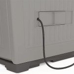 Suncast 130 Gallon Outdoor Storage Shed, Dove Gray
