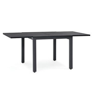 Aluminum Extendable Patio Dining Table - Dark Grey