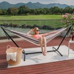Double Garden Hammock with Heavy-Duty Stand