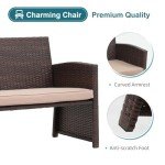 OC Orange-Casual 3-Piece Outdoor Loveseat Set