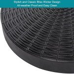 Heavy-Duty Black Patio Umbrella Stand 48LBS