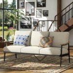 Natural Expressions Outdoor Sofa with Wicker Backrest