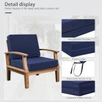 Deep Seat Waterproof Patio Cushion Set - 22" x 22