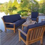 Deep Seat Waterproof Patio Cushion Set - 22" x 22