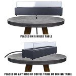 28" Rectangular Gas Fire Pit Table - Black