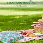 Tropical Flower Outdoor Chair Cushion Set of 6