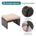 OC Orange-Casual 3-Piece Outdoor Loveseat Set