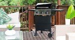 Megamaster 3-Burner Propane Gas Grill with Side Tables