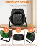 1500W Portable Electric Patio Heater with 3 Modes