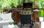 Megamaster 3-Burner Propane Gas Grill with Side Tables