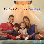SereneLife Wall-Mounted Electric Patio Heater with Remote