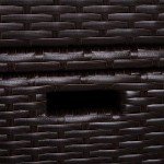 Outsunny Brown Outdoor Towel Storage Cabinet