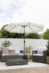 Venice Navy and White 9Ft Outdoor Umbrella