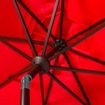 Venice Navy and White 9Ft Outdoor Umbrella