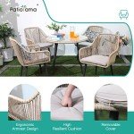 5-Piece All-Weather Patio Dining Set with Umbrella Hole