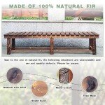 2-Person Weatherproof Wooden Patio Garden Bench