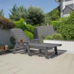 Adjustable Outdoor Chaise Lounge Chair with Cup Holder