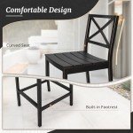 Cozyman 3-Piece Black Patio Bar Set